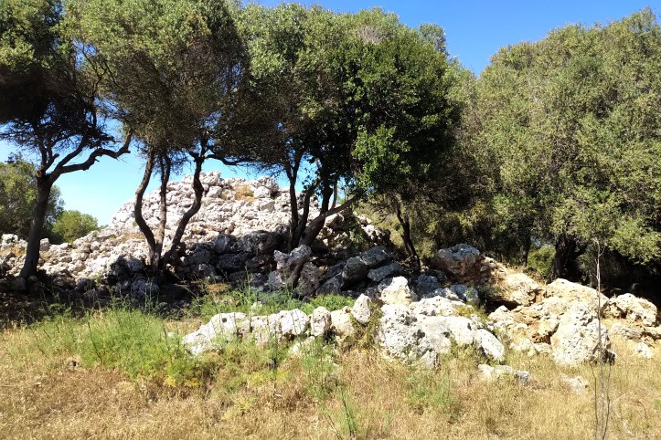 A settlement has been unveiled near Santa Monica, Menorca, when bushes were cleared to show evidence that people lived here thousands of years ago
